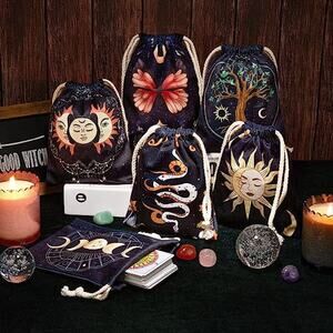 Drawstring Velvet Tarot Bags | Oracle Cards Bags | Keepsake Bag | Crystal Bag |